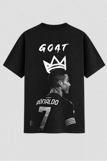 Camiseta Oversized Star Cristiano Ronaldo CR7 Portugal GOAT