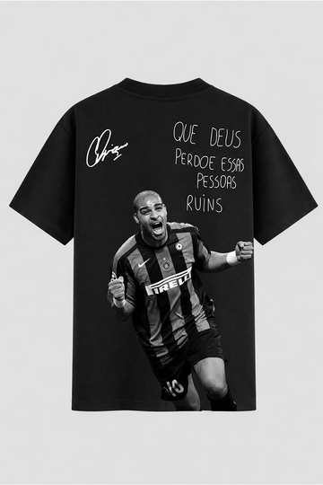 Camiseta Oversized Legend Adriano Imperador " Que Deus Perdoe essa Pessoas Ruins"