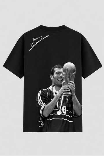 Camiseta Oversized Legend Zidane e Trofeu