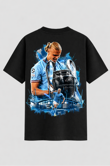 Camiseta Oversized Haland o viking Legend da Noruega