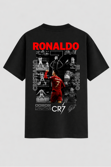 Camiseta Oversized Star Cristiano Ronaldo CR7 Portugal