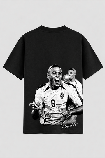 Camiseta Oversized Legend Ronaldo Fenomeno Em Seu Auge