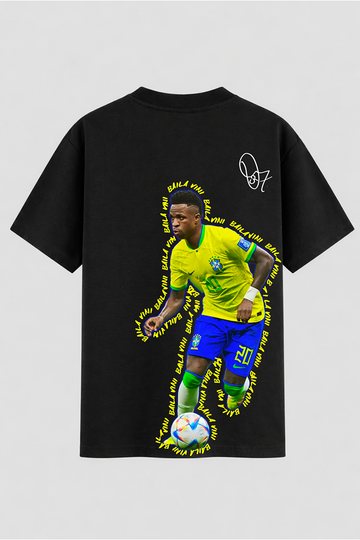 Camiseta Oversized Vini Jr " Baila Vini " Legend